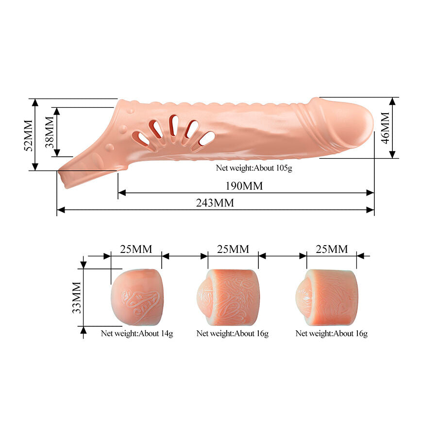 PRETTY LOVE - PENIS SLEEVE WITH EXTENSIONS