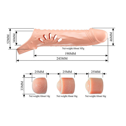 PRETTY LOVE - PENIS SLEEVE WITH EXTENSIONS