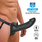 PRETTY LOVE - LANDON BLACK VIBRATING STRAP-ON