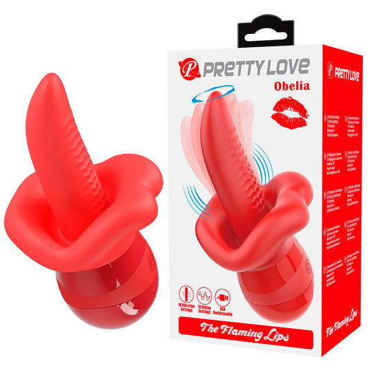PRETTY LOVE - OBELIA MASTURBATOR TONGUE VIBRATOR WITH ORBITAL MOVEMENT