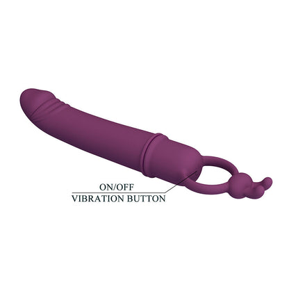 PRETTY LOVE - CORA VIBRATOR PENIS SHAPED WITH RESISTANCE RING