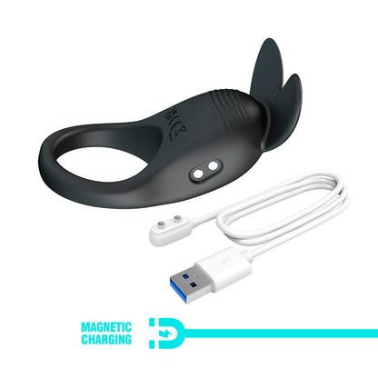PRETTY LOVE - CARLTON COCK RING WITH CLITORAL STIMULATOR