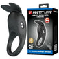 PRETTY LOVE - CARLTON COCK RING WITH CLITORAL STIMULATOR