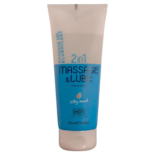 HOT - MASSAGE & LUBRICANT GEL 2IN1 SILKY TOUCH 200 ML