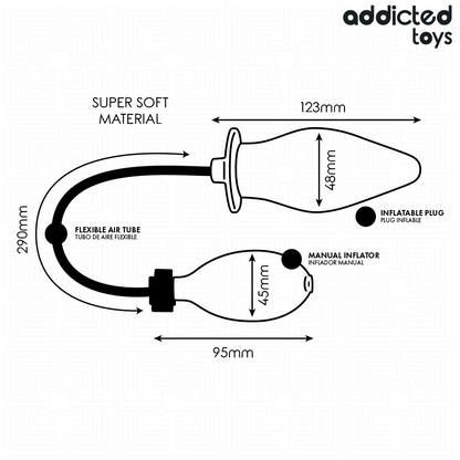 ADDICTED TOYS - AUFBLASBARER ANALSTUPF MODELL 2