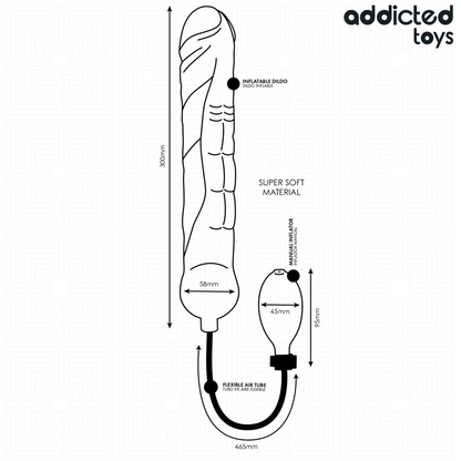 ADDICTED TOYS - AUFBLASBARER DILDO XL MODELL 5