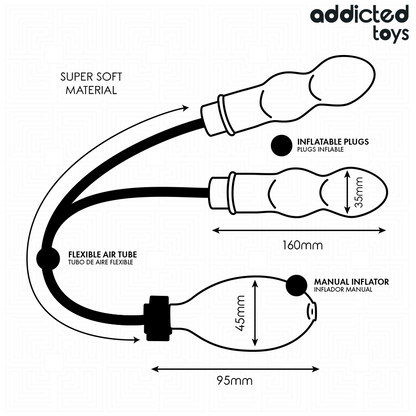 ADDICTED TOYS - AUFBLASBARER DOPPEL-ANTISKLOPF MODELL 1