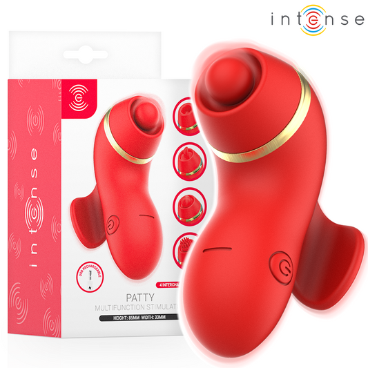 INTENSE - PATTY STIMULATOR WITH 4 ATTACHMENTS, SUCKING, CLIMBING, TICKLING, AND LICKING FUNCTION