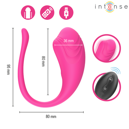 INTENSE - OLIVIA PINK VIBRATIONS-EGG WITH REMOTE CONTROL