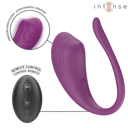 INTENSE - OLIVIA PURPLE VIBRATIONS EGG WITH REMOTE CONTROL