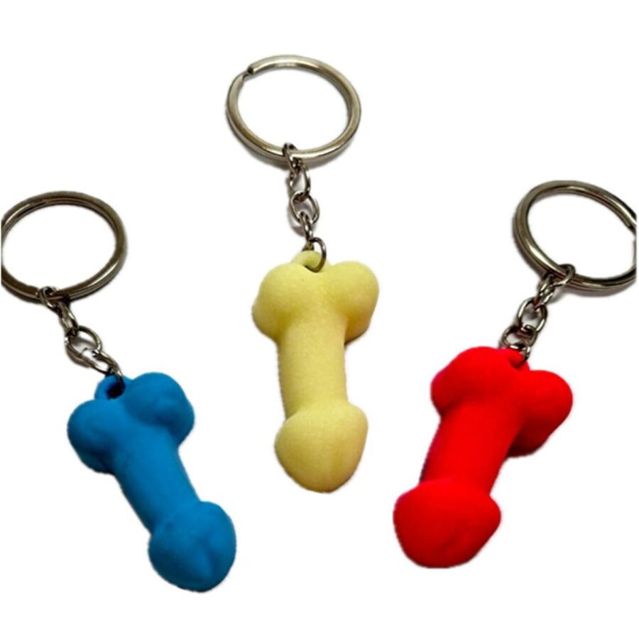 DIABLO PICANTE – ASSORTED GLOW-IN-THE-DARK SILICONE PENIS KEYCHAINS