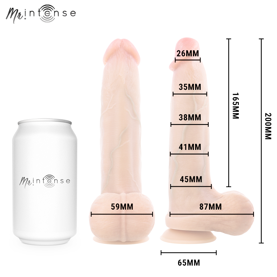 MR INTENSE - BRUCE M ULTRA-REALISTISCHER PENIS MIT HODEN 20 CM -Ø- 4,5 CM