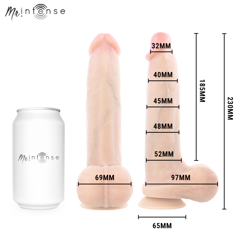 MR INTENSE - BRUCE L ULTRA-REALISTISCHER PENIS MIT HODEN 23 CM -Ø- 5,2 CM