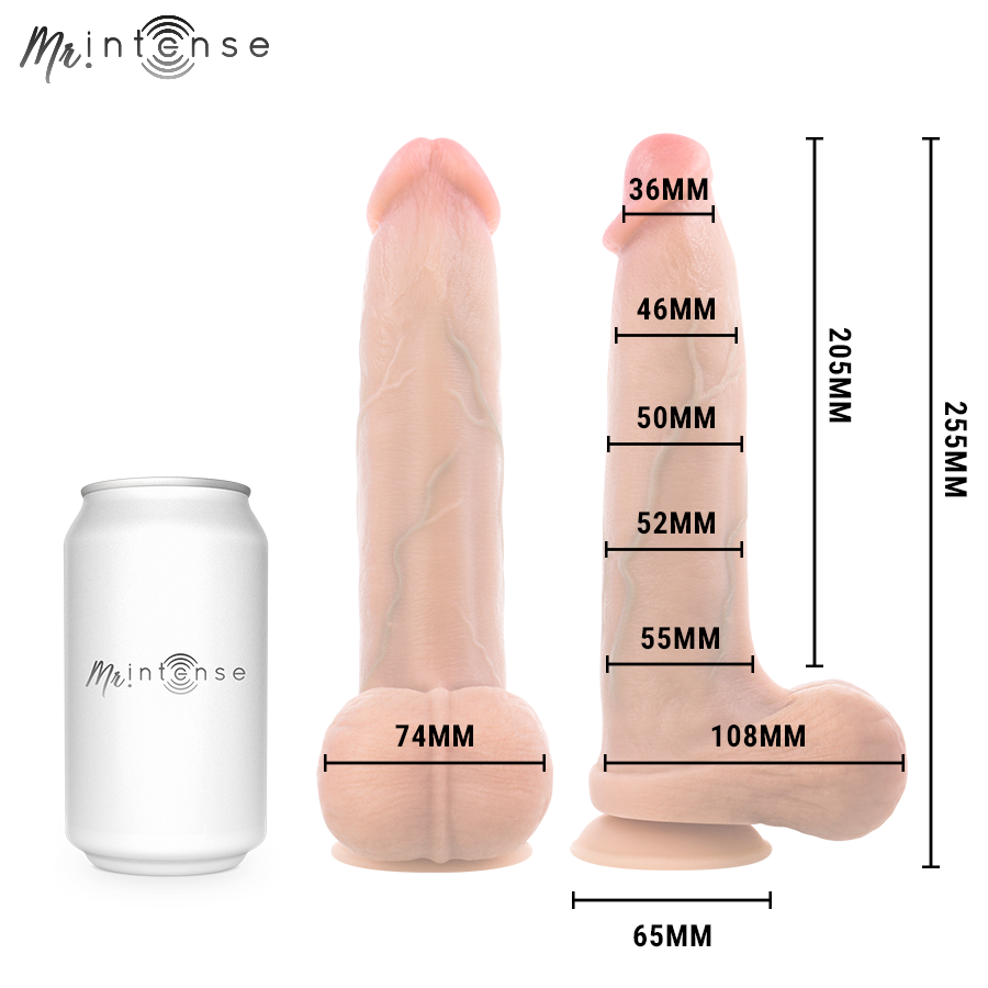 MR INTENSE - BRUCE XL ULTRA-REALISTISCHER PENIS MIT HODEN 25,5 CM -Ø- 5,5 CM