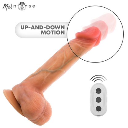 MR INTENSE - LOGAN VIBRATOR DILDO SILIKON MIT WÄRMEEFFEKT UND FERNBEDIENUNG 20 CM -Ø- 4,1 CM