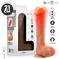 MR INTENSE - BRADLEY SILIKON-VIBRATIONSDILDO MIT WÄRMEEFFEKT UND FERNBEDIENUNG 21 CM -Ø- 4,2 CM
