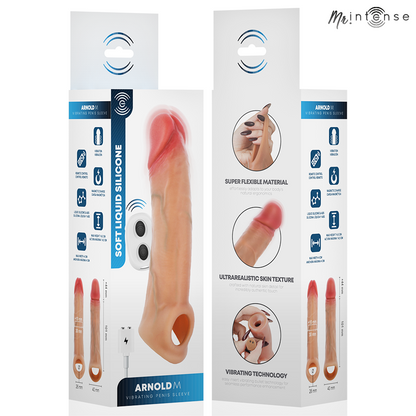 MR INTENSE - ARNOLD M ULTRA-REALISTISCHER VIBRIERENDER PENISSÄULE 14,5 CM – Ø – 4 CM