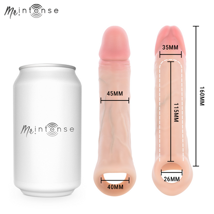 MR INTENSE - ARNOLD L ULTRA-REALISTISCHER VIBRIERENDER PENISSÄULE MIT FERNBEDIENUNG 16 CM -Ø- 4,5 CM