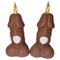 DIABLO PICANTE - PENIS-GEBURTSTAGSKERZEN MIT ZAHLEN, DUNKELT, 2 STÜCK
