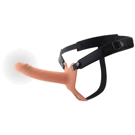 HIDDEN DESIRE - INFERNO VIBRATING STRAP-ON PENIS SLEEVE 18 CM