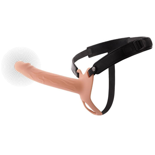 HIDDEN DESIRE - INFERNO VIBRATING STRAP-ON PENIS SLEEVE 20 CM