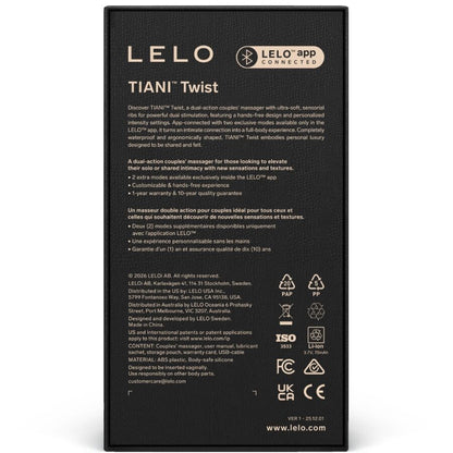 LELO - TIANI TWIST COUPLE'S VIBRATOR PALE PINK