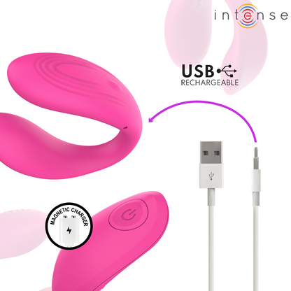 INTENSE - NORA VIBRATION CLAMP STIMULATOR PINK