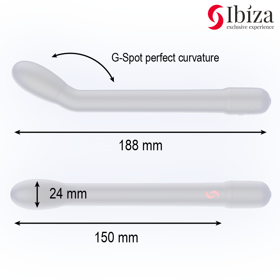 IBIZA - SCHWARZER G-PUNKT-VIBRATOR MIT VIBRATION