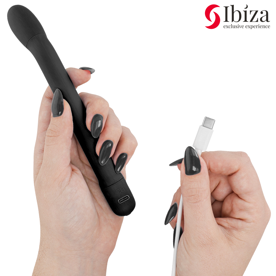 IBIZA - SCHWARZER G-PUNKT-VIBRATOR MIT VIBRATION