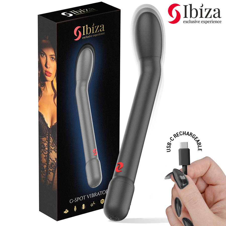 IBIZA - SCHWARZER G-PUNKT-VIBRATOR MIT VIBRATION