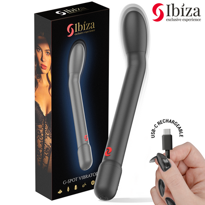 IBIZA - SCHWARZER G-PUNKT-VIBRATOR MIT VIBRATION