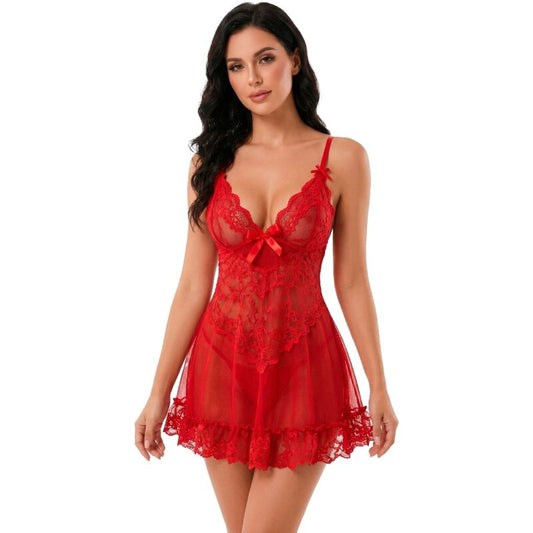 LIVCO CORSETTI FASHION - NUIT SET T-SHIRT + RED SHOCK 2028 L/XL