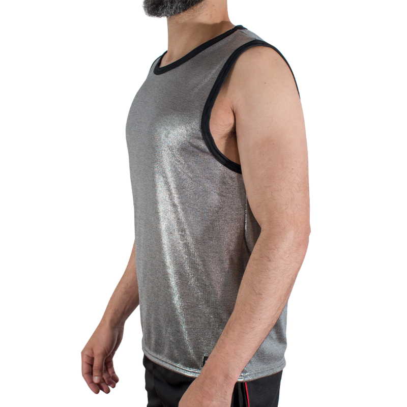 MACHO - T-SHIRT WITH FINE GLITTER, SIZE L/XL