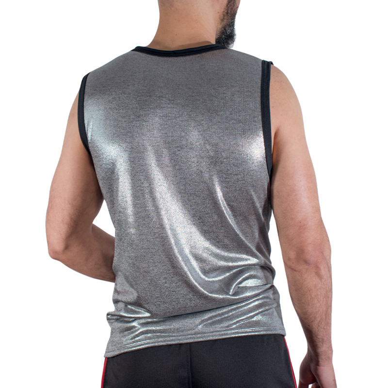 MACHO - T-SHIRT WITH FINE GLITTER, SIZE L/XL