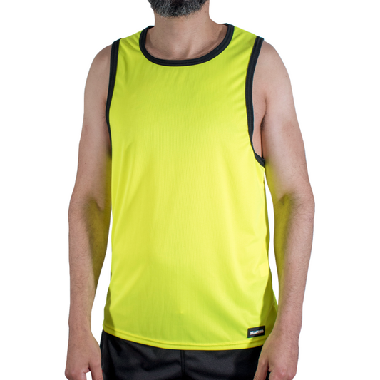 MACHO - CMV001 GELBES GYM-T-SHIRT L/XL