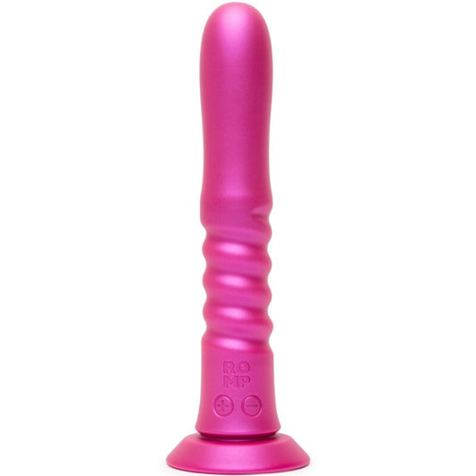 ROMP - JIGGLE UP-AND-DOWN VIBRATOR WITH PINK SUCTION CUP