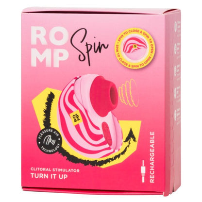 ROMP - SPIN CLITORAL SUCTION DILDO WITH ROTATING OPENING AND CLINGING