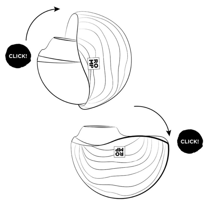 ROMP - SPIN CLITORAL SUCTION DILDO WITH ROTATING OPENING AND CLINGING