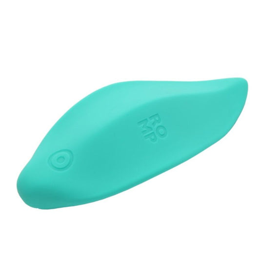 ROMP - WAVE VIBRATOR CLITORAL STIMULATOR, ERGONOMIC SHAPE, AQUA GREEN