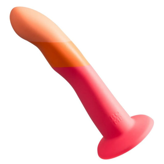 ROMP - DIZI Silicone Dildo with Suction Cup, Three-Tone, 18 cm