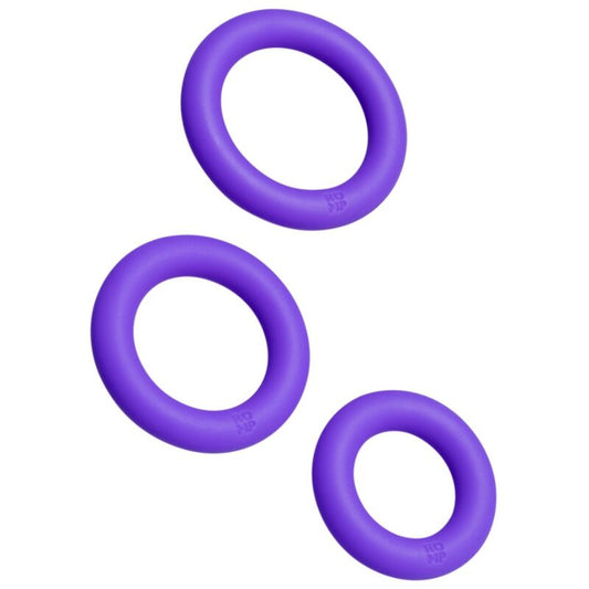 ROMP - REMIX TRIO SET WITH 3 PURPLE SILICONE PENIS RINGS