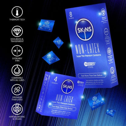 SKINS - LATEXFREIE KONDOME 4ER-PACKUNG