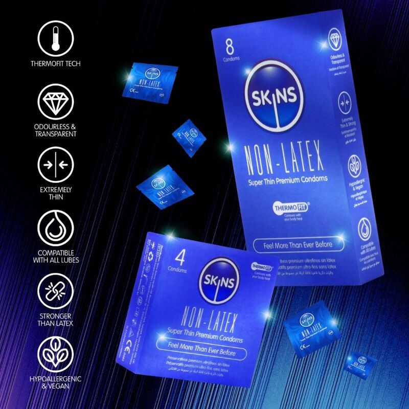SKINS – LATEXFREIE KONDOMS, 8ER-PACKUNG