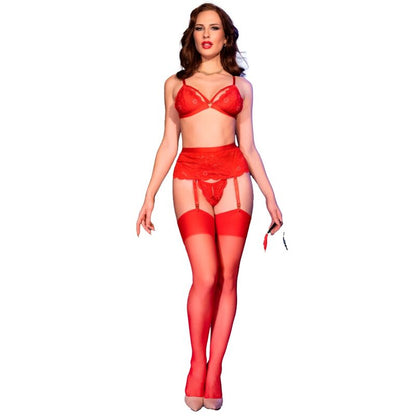 CHILIROSE - CR 4895 5-TEILIGES SET ROT XL