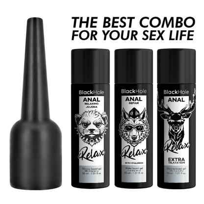 BLACK HOLE - ANALGLEITMITTELAPPLIKATOR, GRÖSSE S, 30 ML