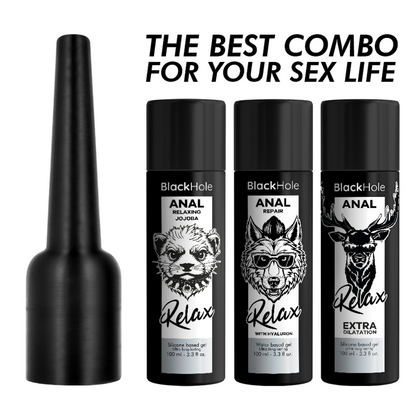 BLACK HOLE - ANALGLÄTTUNGSMITTEL-APPLIKATOR, GRÖSSE L, 100 ML
