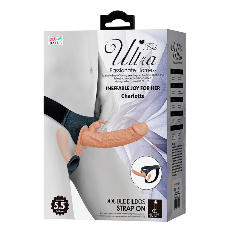 BAILE - CHARLOTTE HOLLOW DOPPELPENETRATION STRAP-ON FLEISCH