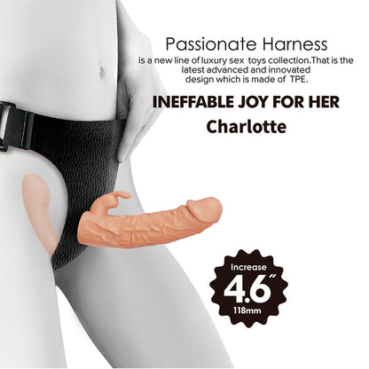 BAILE - CHARLOTTE HOLLOW DOPPELPENETRATION STRAP-ON FLEISCH