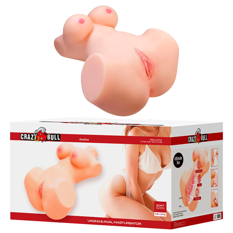 CRAZY BULL - ANNIE XXL VAGINAL UND ANALMASTURBATOR MIT BRUSTFLEISCH