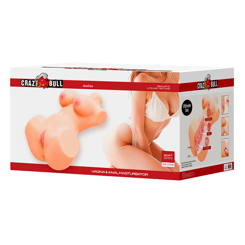CRAZY BULL - ANNIE XXL VAGINAL UND ANALMASTURBATOR MIT BRUSTFLEISCH